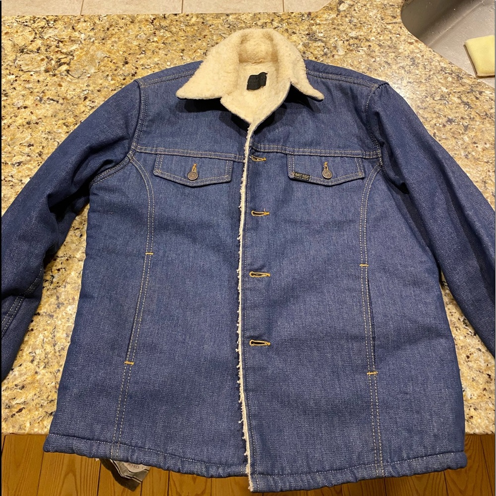 Roebuck denim Sherpa jacket 40r